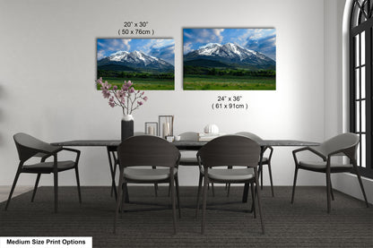 Mt. Sopris picture, Colorado mountain art, Aspen Colorado, Mt. Sopris Carbondale, Colorado photography, extra large wall art, triptych