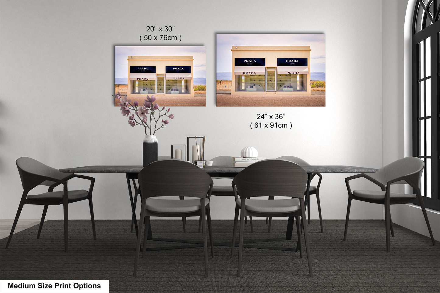 Marfa Texas Fashion Store Photography Wall Art Print - Neutral Room Decor Poster on Premium Photo Paper, Canvas, Acrylic, or Metal