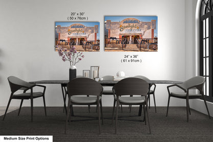 Starlight Theater Terlingua Texas Photo Print: West Texas Ghost Town, Historic Desert Movie Theater Photo on Premium Paper, Canvas or Metal