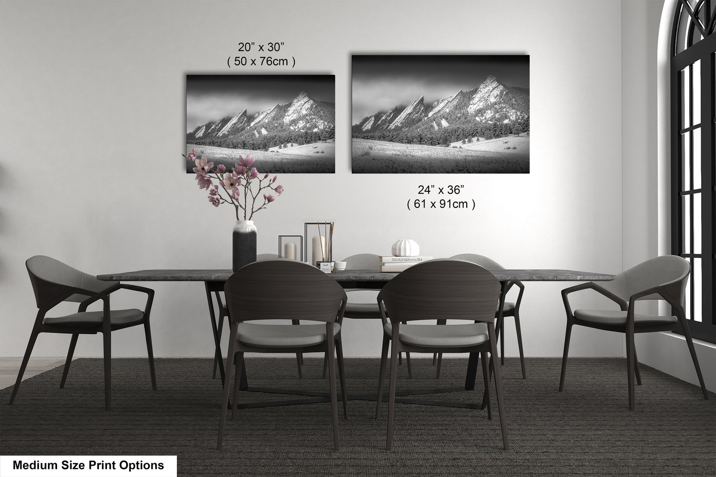 Boulder Colorado | Flatirons | Boulder | Black and White | Canvas/Metal/Acrylic and/or Print