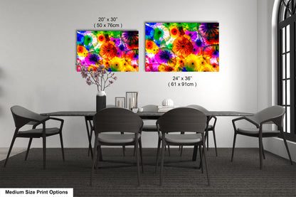 Chihuly Ceiling Glass Art, Bellagio, Las Vegas, Blueyes Photography, Dale Chihuly, Beautiful Colorful Glass , Fine Art Print, Fiori Di Como