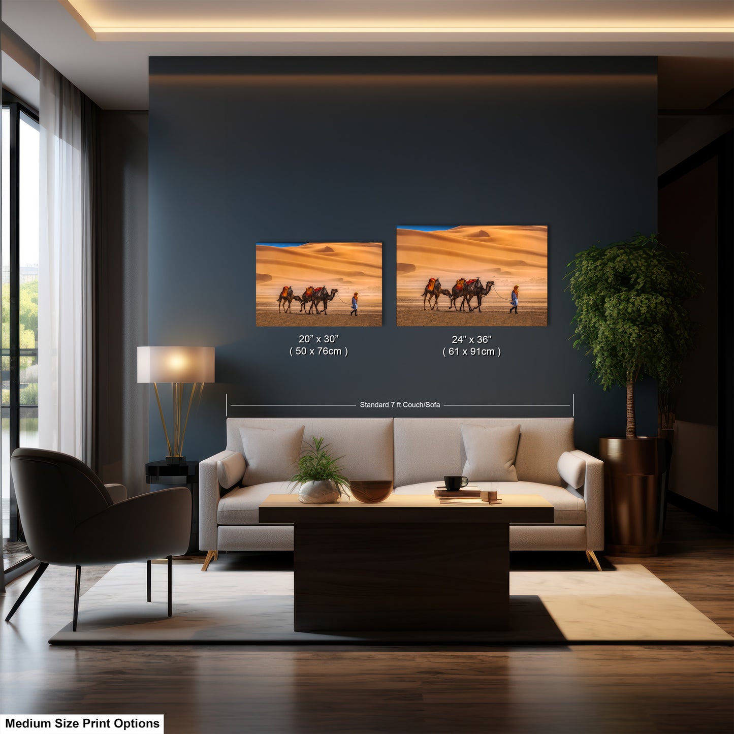 Sahara Desert Canvas Print, Camels, Morocco Photography, Photo Art, Canvas Wall Art, Desert Landscape, Travel Photography