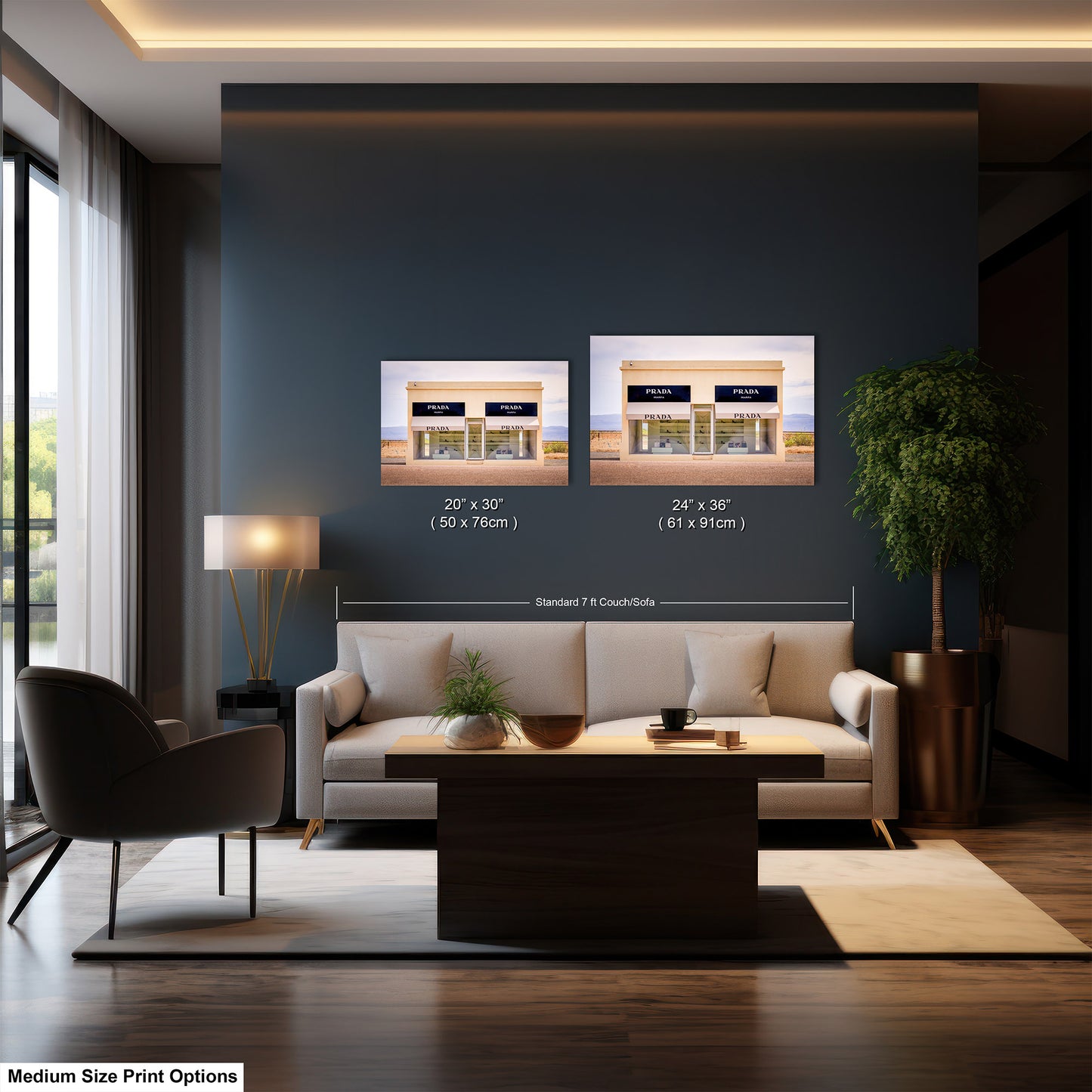 Marfa Texas Fashion Store Photography Wall Art Print - Neutral Room Decor Poster on Premium Photo Paper, Canvas, Acrylic, or Metal