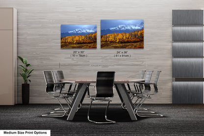Colorado Mountains in Autumn, Aspens, Dallas Divide, Ridgway, Telluride, Photography wall art