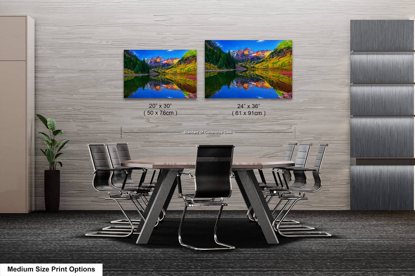 Maroon Bells canvas print, Colorado wall art, autumn colors, sunrise picture, Aspen autumn, nature photography, mountain wall art