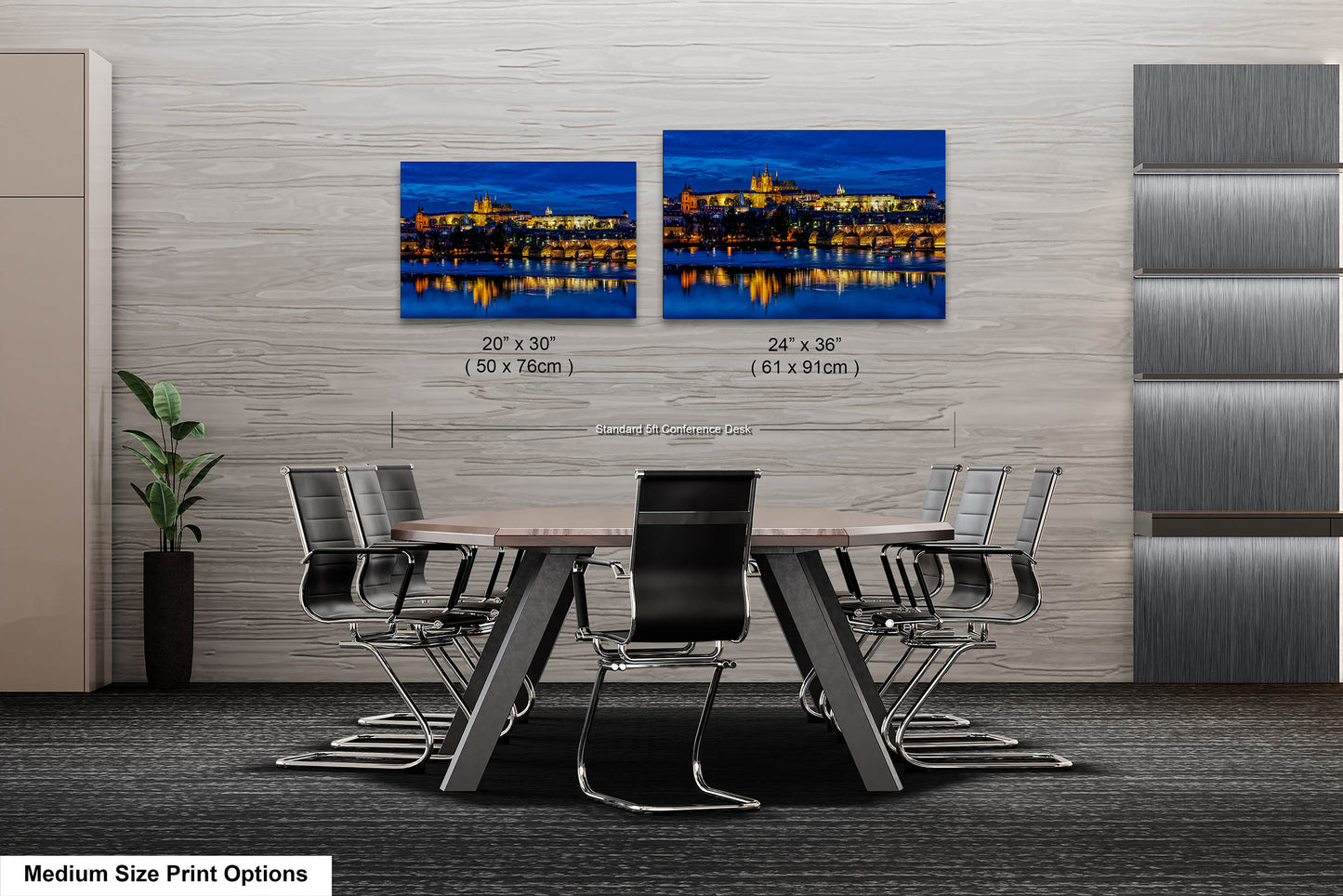 Prague Castle on Canvas, Cityscape Print, Photo Art, Prague Photography, Canvas Wall Art, Prague Czech Republic, Charles Bridge, River