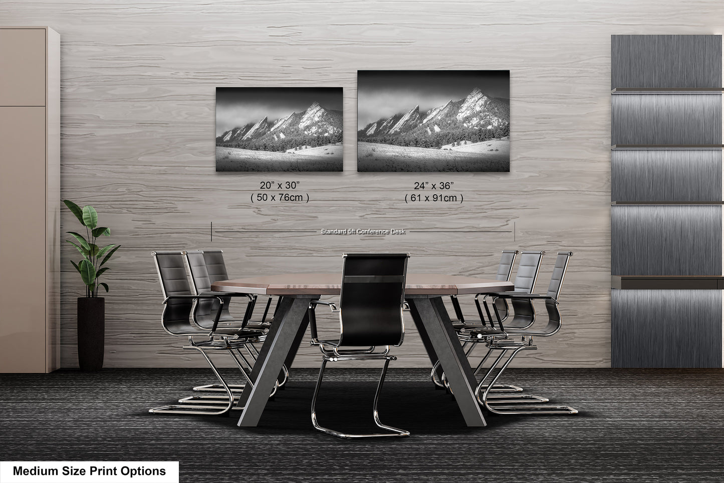 Boulder Colorado | Flatirons | Boulder | Black and White | Canvas/Metal/Acrylic and/or Print