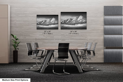 Boulder Colorado | Flatirons | Boulder | Black and White | Canvas/Metal/Acrylic and/or Print