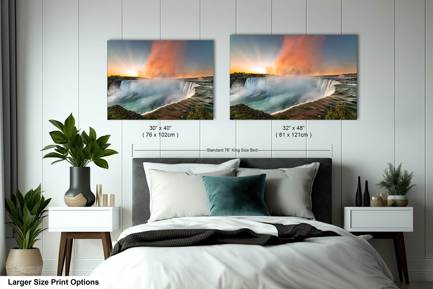Niagara Falls Sunrise Photo, Waterfalls, Photo Art, Canvas Print, Home Decor, Canvas Wall Art, Sunrise, Landscape Sunrise, Nature