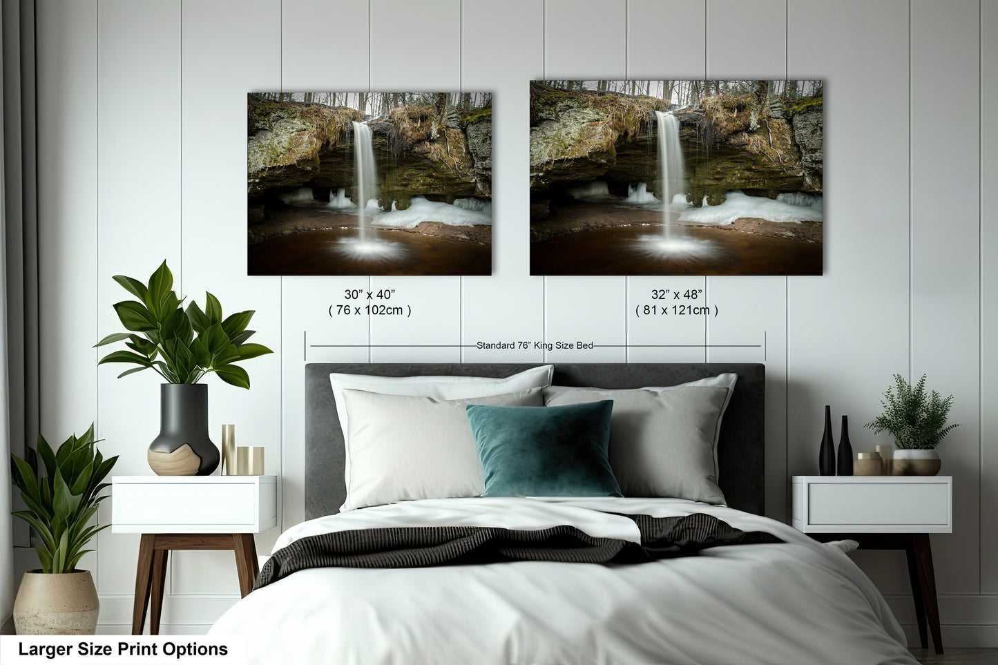 Scott Falls Art Print - Scenic Northern Michigan Landscape Poster