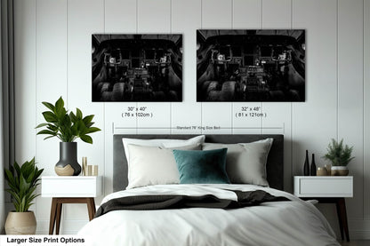 Gulfstream V Cockpit, Wall Canvas,Metal, Print, Acrylic. Aviation Photo