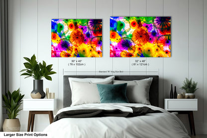 Chihuly Ceiling Glass Art, Bellagio, Las Vegas, Blueyes Photography, Dale Chihuly, Beautiful Colorful Glass , Fine Art Print, Fiori Di Como