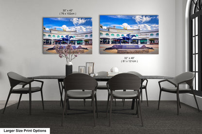 Kentucky Derby Decor, Horse Racing Art, Churchill Downs Canvas Print, Iconic Landmark Wall Decor