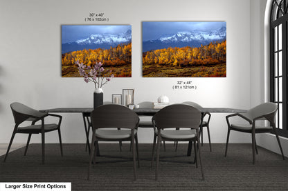 Colorado Mountains in Autumn, Aspens, Dallas Divide, Ridgway, Telluride, Photography wall art