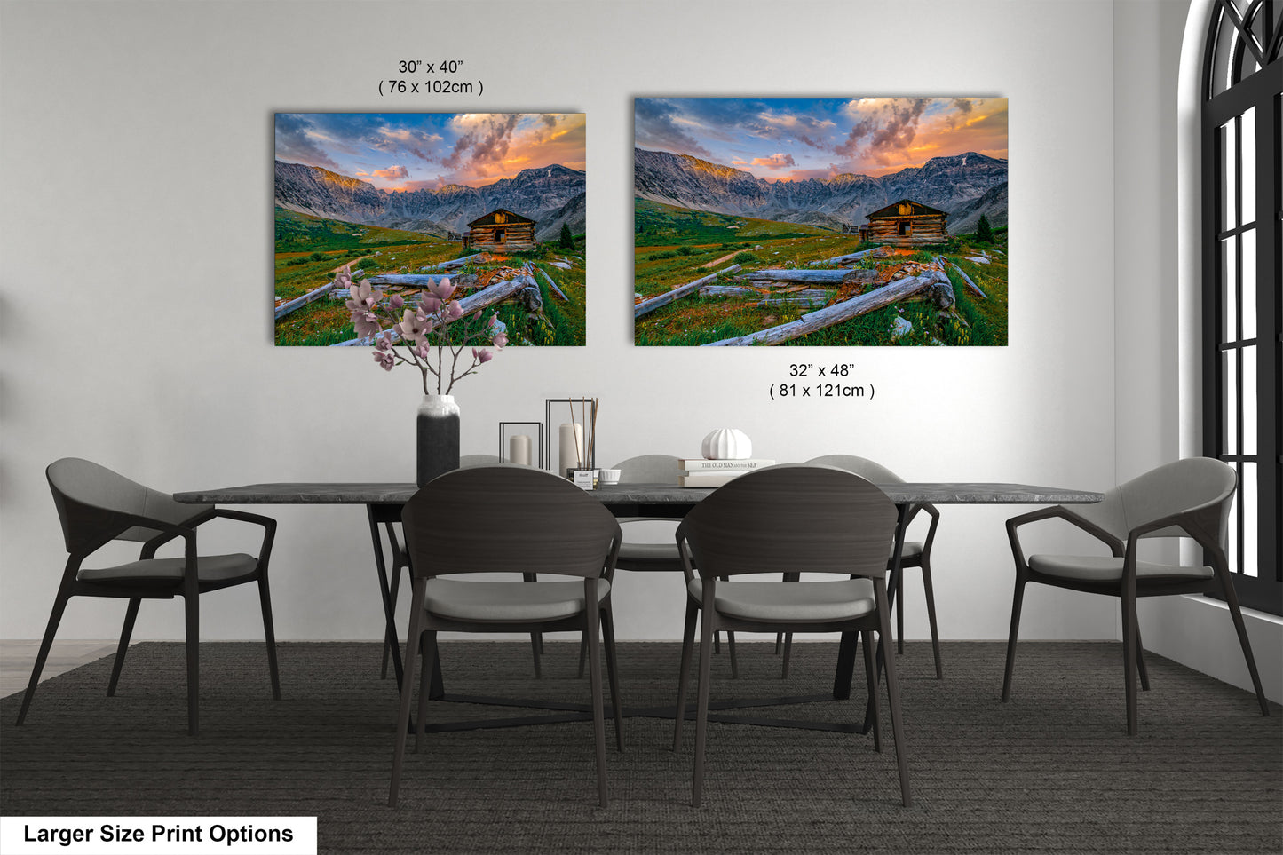 Mayflower Gulch sunset landscape, Leadville Colorado, San Juan mountains, mountain sunset, Rocky Mountains, Colorado art, triptych
