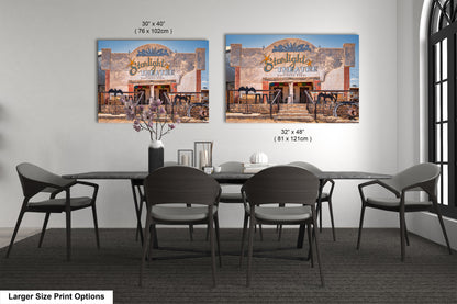 Starlight Theater Terlingua Texas Photo Print: West Texas Ghost Town, Historic Desert Movie Theater Photo on Premium Paper, Canvas or Metal