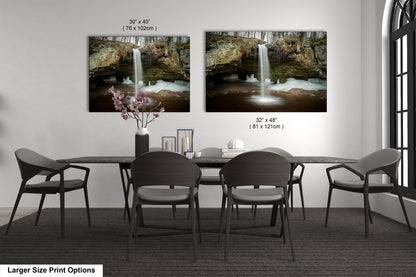 Scott Falls Art Print - Scenic Northern Michigan Landscape Poster