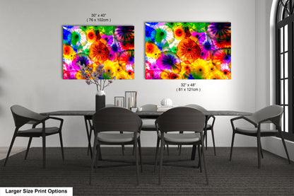Chihuly Ceiling Glass Art, Bellagio, Las Vegas, Blueyes Photography, Dale Chihuly, Beautiful Colorful Glass , Fine Art Print, Fiori Di Como