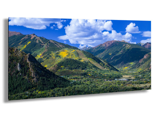 Aspen Colorado fall photography, Buttermilk mountain, Aspen ski resort print, autumn colors in Colorado, Colorado wall art