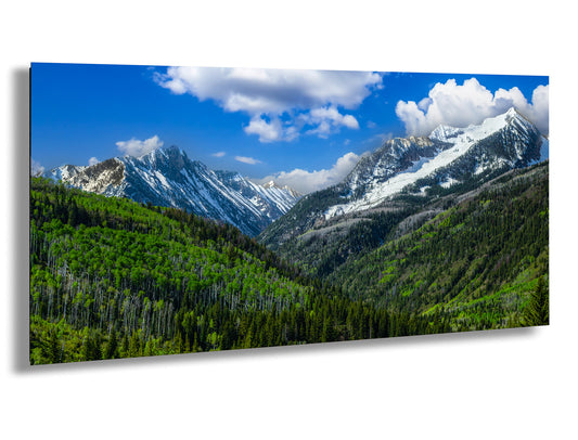 Colorado canvas print in springtime, Rocky mountains in spring, Colorado mountain art, printable wall art, Aspen Colorado