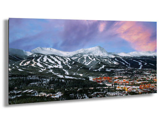 Breckenridge Colorado winter landscape, Breckenridge art, ski runs, Colorado wall art, Breckenridge, Colorado winter picture