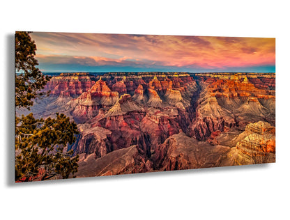 Grand Canyon Sunset Photography, Landscape Canvas Print, Travel Art, Wall decor, South Rim Desert, Arizona Park, Red Rocks