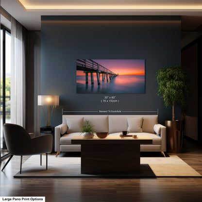 Naples Pier Sunset Art Print - Florida Gulf Coast Photography