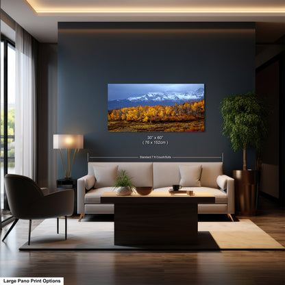 Colorado Mountains in Autumn, Aspens, Dallas Divide, Ridgway, Telluride, Photography wall art