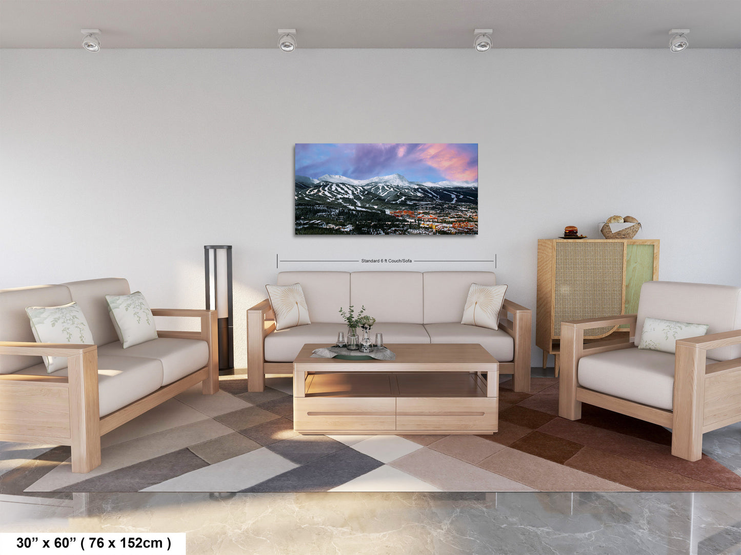 Breckenridge Colorado winter landscape, Breckenridge art, ski runs, Colorado wall art, Breckenridge, Colorado winter picture