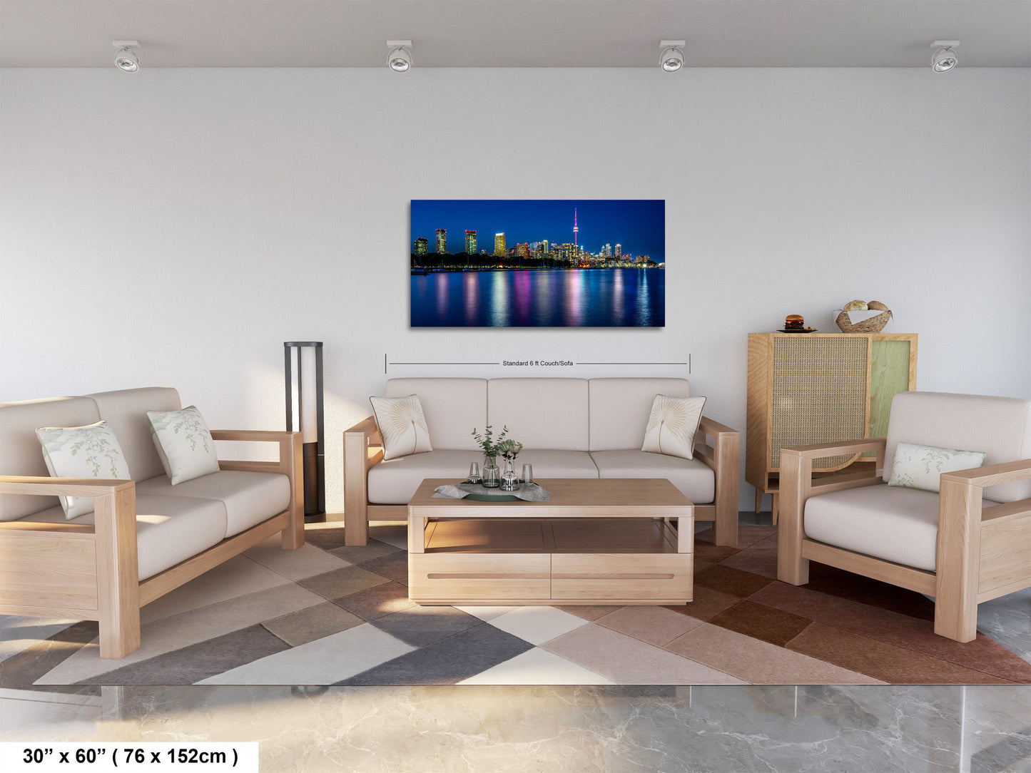 Toronto Skyline at Night on Canvas, Skyline, Photo Art, Canvas Print, Home Decor, Canvas Wall Art, Cityscape, Skyline Photography