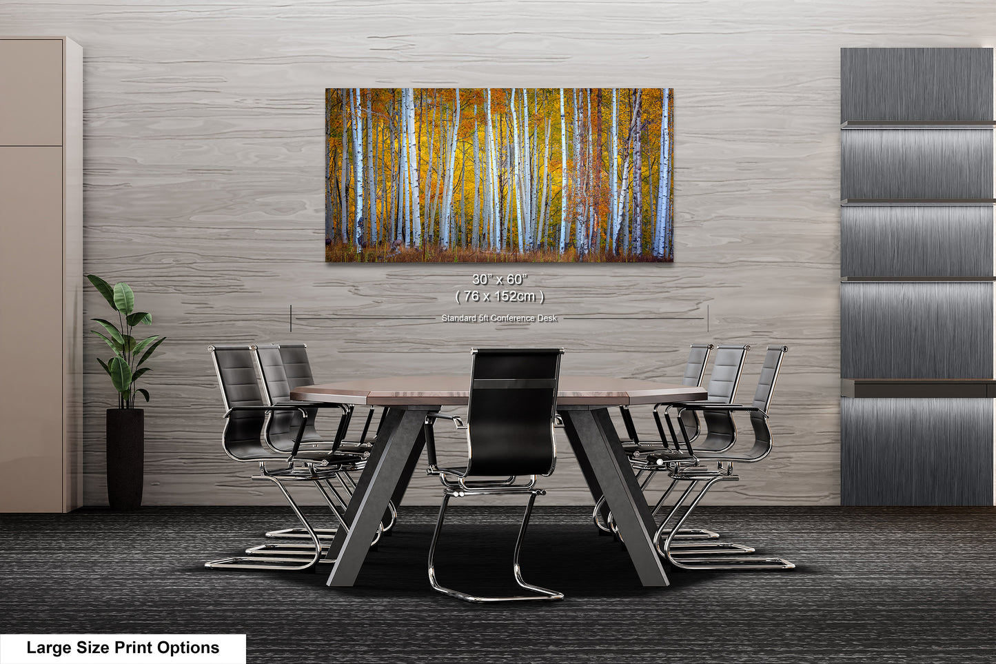 Autumn Aspens in Crested Butte Colorado  Scenic Fall Landscape Print
