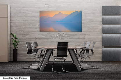 Grand Tetons in Mist at Jenny Lake - Serene Nature Landscape Art