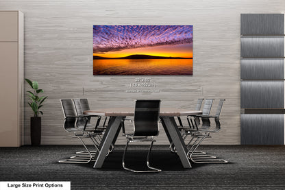 Golden Sunrise Canvas Print, Galapagos Islands, Landscape Image, Photo Art, Canvas Print, Canvas Wall Art, Galapagos Photography