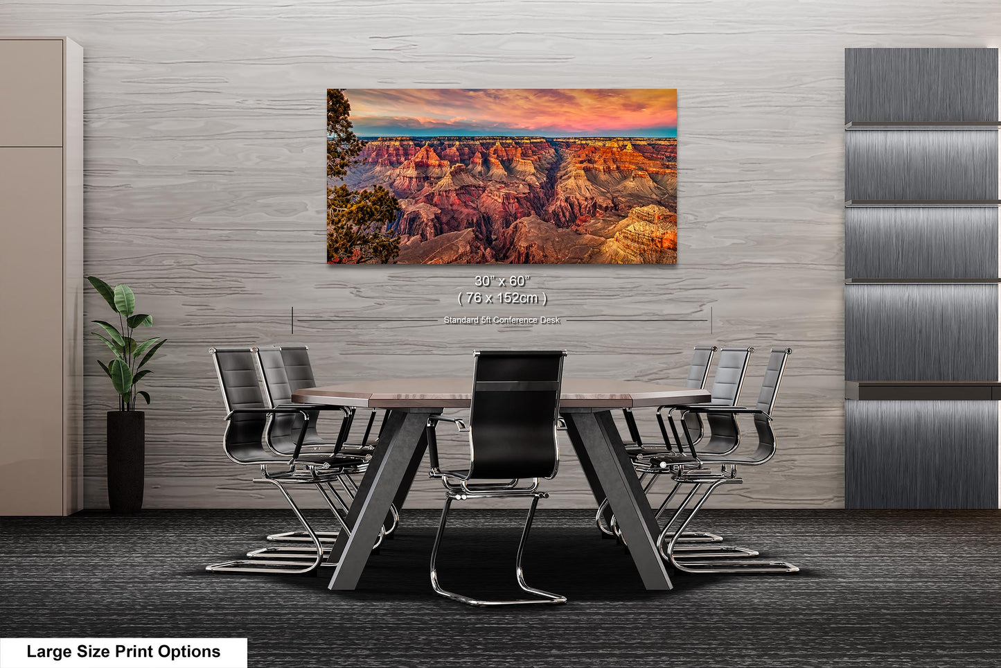 Grand Canyon Sunset Photography, Landscape Canvas Print, Travel Art, Wall decor, South Rim Desert, Arizona Park, Red Rocks