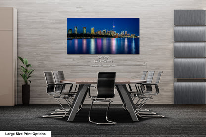 Toronto Skyline at Night on Canvas, Skyline, Photo Art, Canvas Print, Home Decor, Canvas Wall Art, Cityscape, Skyline Photography