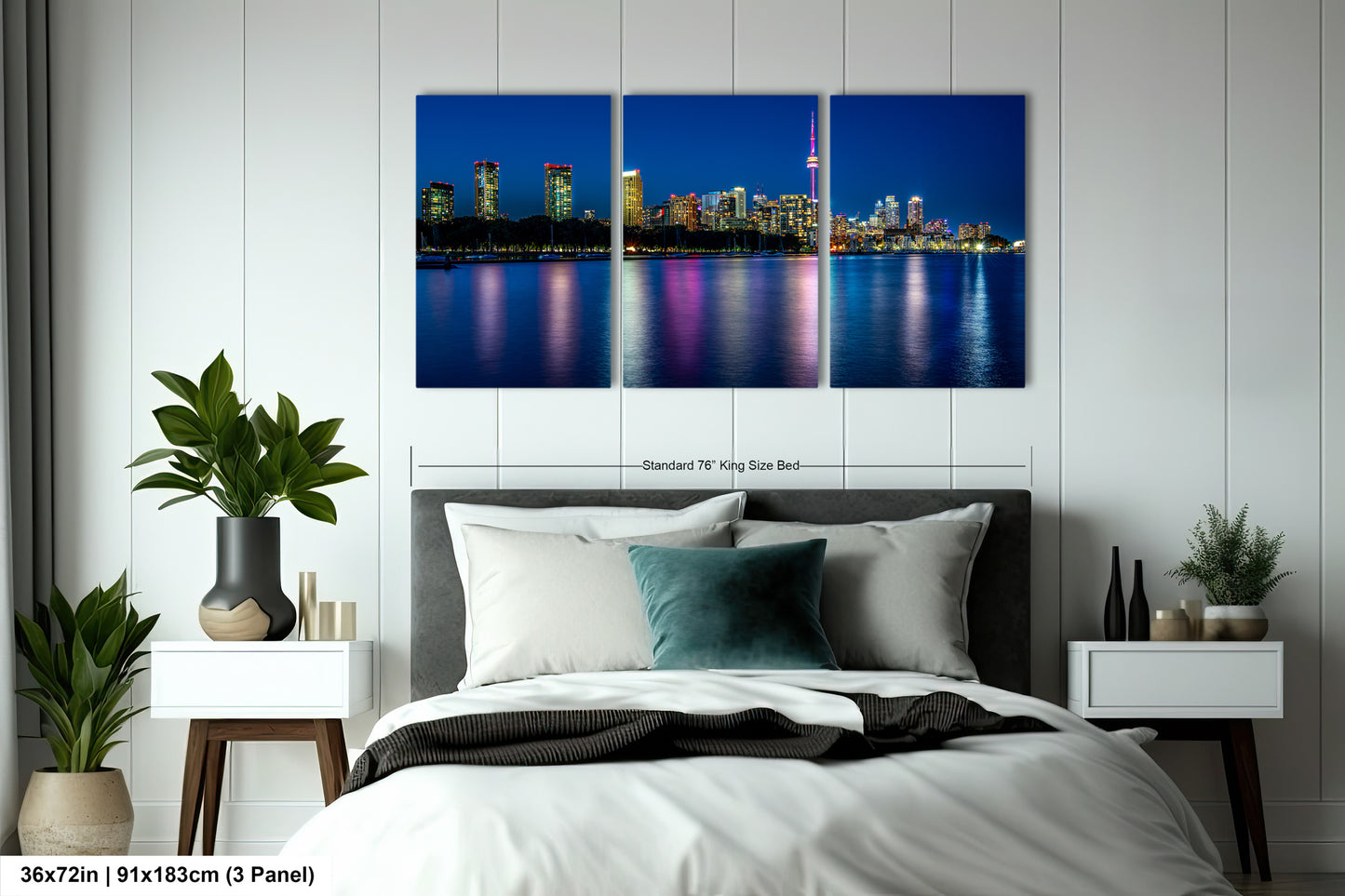 Toronto Skyline at Night on Canvas, Skyline, Photo Art, Canvas Print, Home Decor, Canvas Wall Art, Cityscape, Skyline Photography