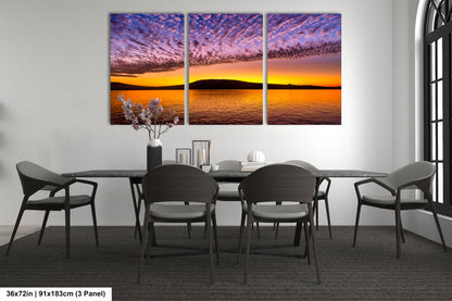 Golden Sunrise Canvas Print, Galapagos Islands, Landscape Image, Photo Art, Canvas Print, Canvas Wall Art, Galapagos Photography