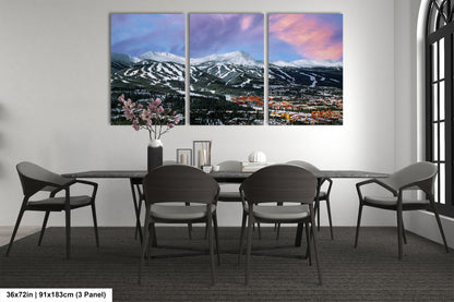 Breckenridge Colorado winter landscape, Breckenridge art, ski runs, Colorado wall art, Breckenridge, Colorado winter picture