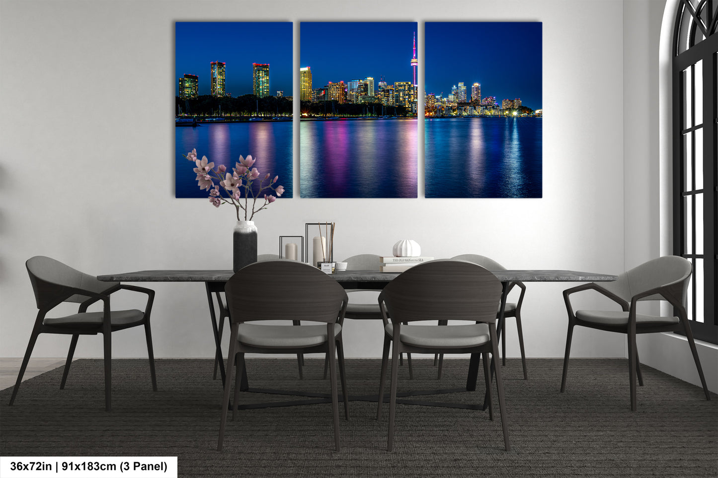 Toronto Skyline at Night on Canvas, Skyline, Photo Art, Canvas Print, Home Decor, Canvas Wall Art, Cityscape, Skyline Photography