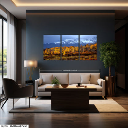 Colorado Mountains in Autumn, Aspens, Dallas Divide, Ridgway, Telluride, Photography wall art