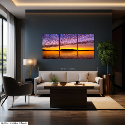 Golden Sunrise Canvas Print, Galapagos Islands, Landscape Image, Photo Art, Canvas Print, Canvas Wall Art, Galapagos Photography