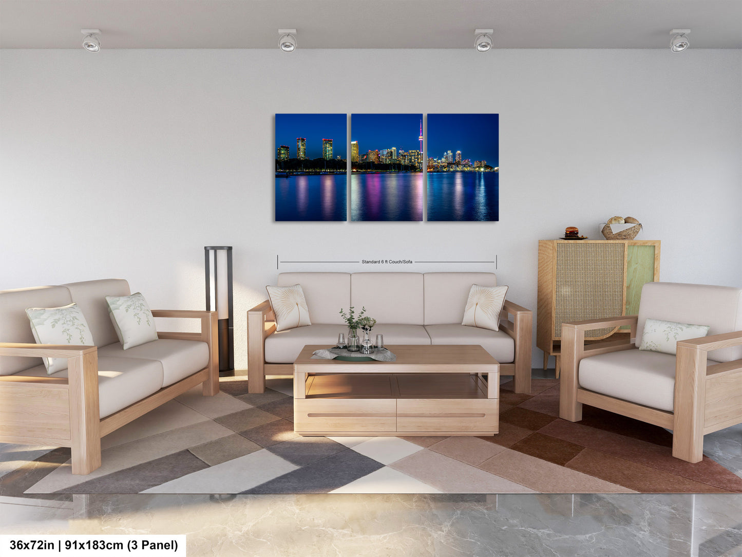 Toronto Skyline at Night on Canvas, Skyline, Photo Art, Canvas Print, Home Decor, Canvas Wall Art, Cityscape, Skyline Photography