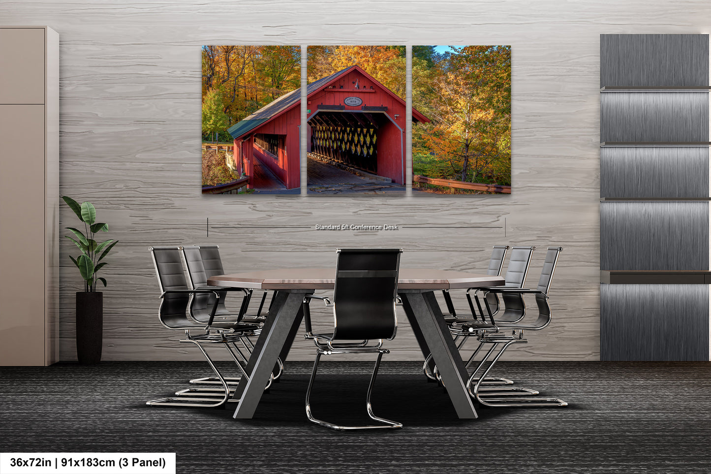 Creamery Covered Bridge Art Print - Brattleboro Vermont Scenic Decor