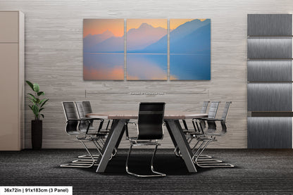 Grand Tetons in Mist at Jenny Lake - Serene Nature Landscape Art