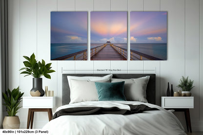 Naples Pier Sunrise Art Print - Florida Gulf Landscape Photography
