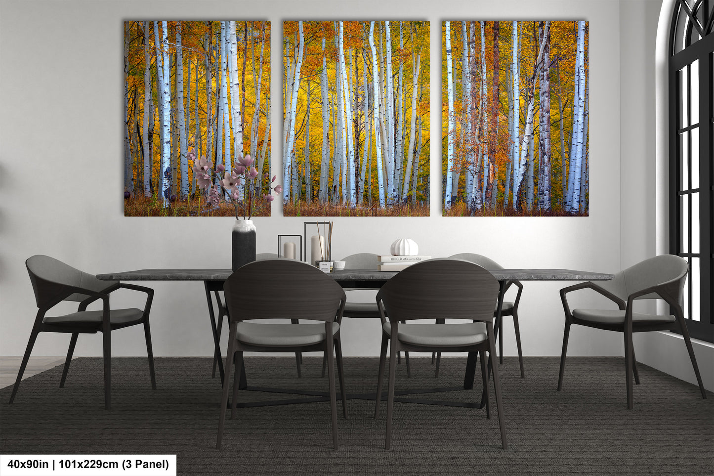 Autumn Aspens in Crested Butte Colorado  Scenic Fall Landscape Print