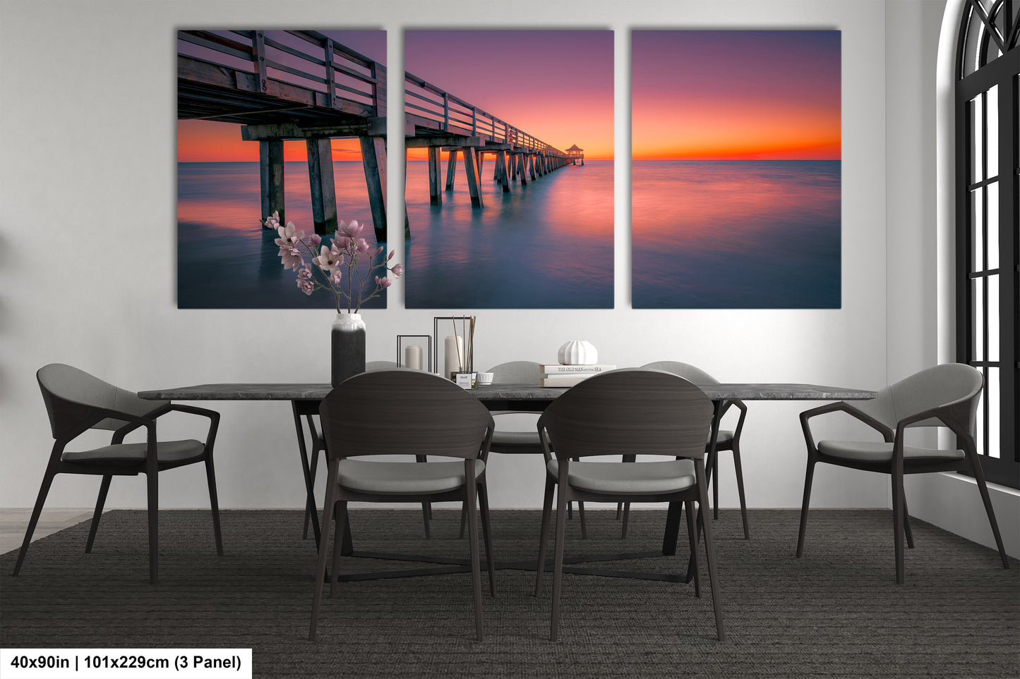 Naples Pier Sunset Art Print - Florida Gulf Coast Photography