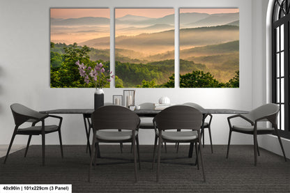 Blue Ridge Mountains at sunrise, from the Blue Ridge Parkway