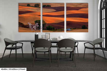 Sunset Over the Palouse Serene Wheat Fields in Eastern Washington
