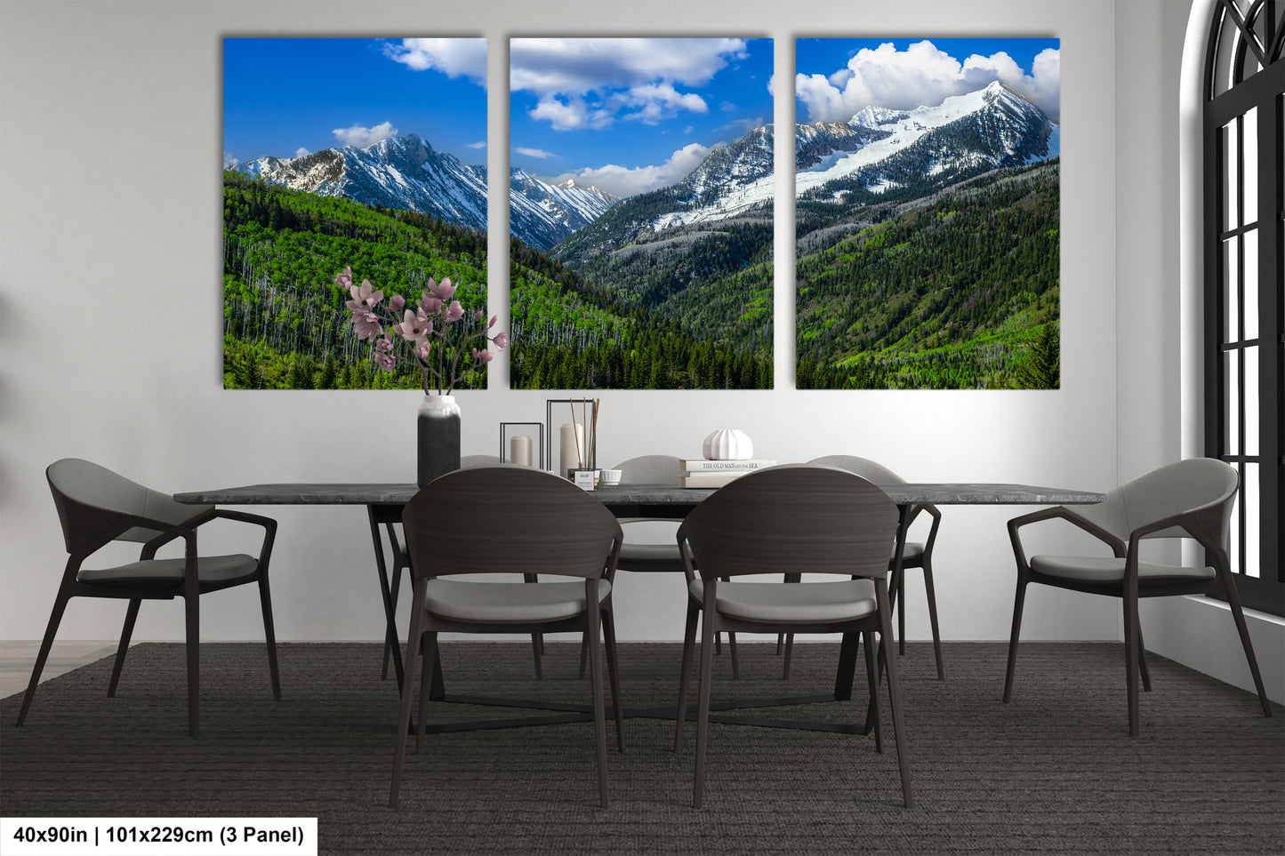 Colorado canvas print in springtime, Rocky mountains in spring, Colorado mountain art, printable wall art, Aspen Colorado
